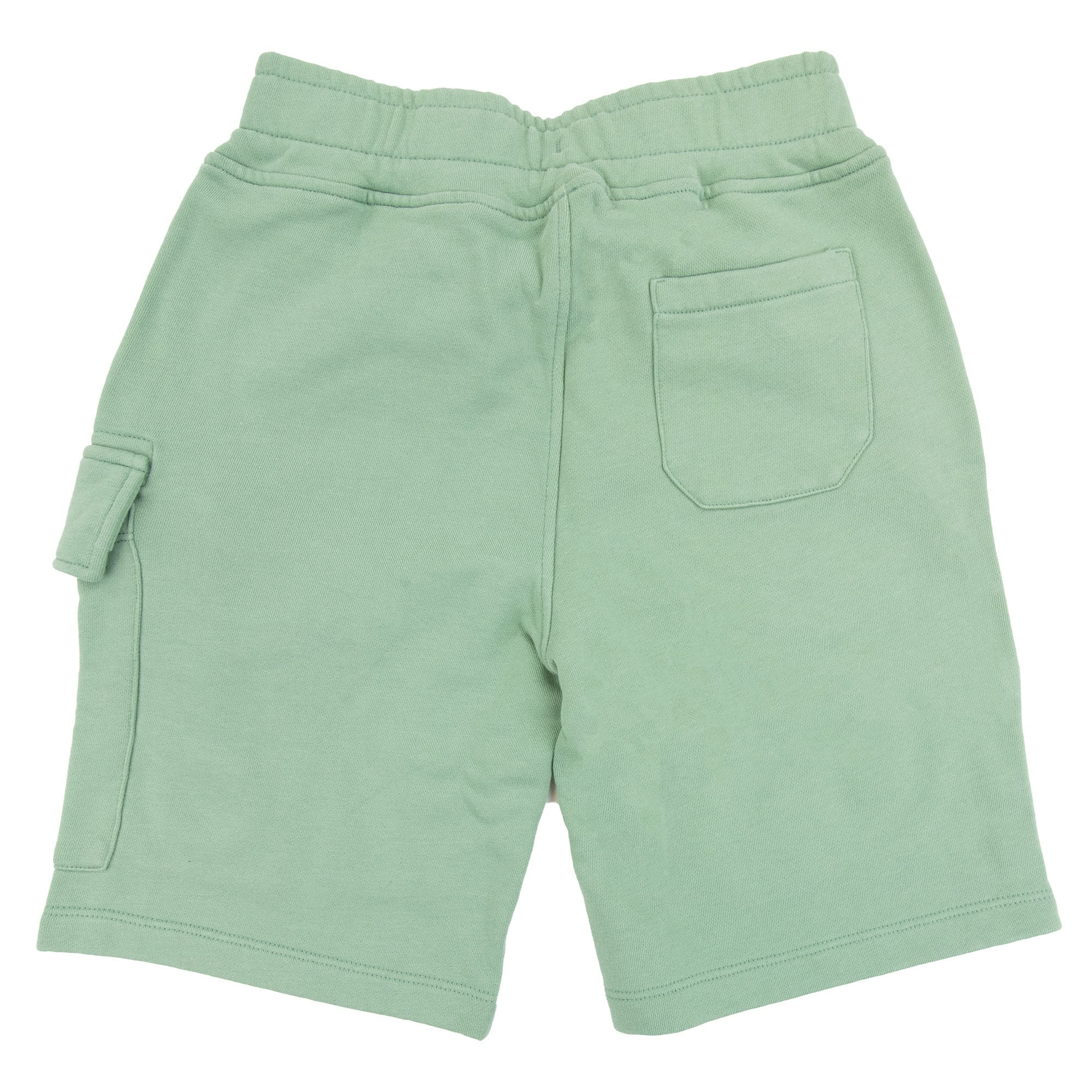 Cp Company Undersixteen Grey Lens Logo Bermuda Shorts Green 626