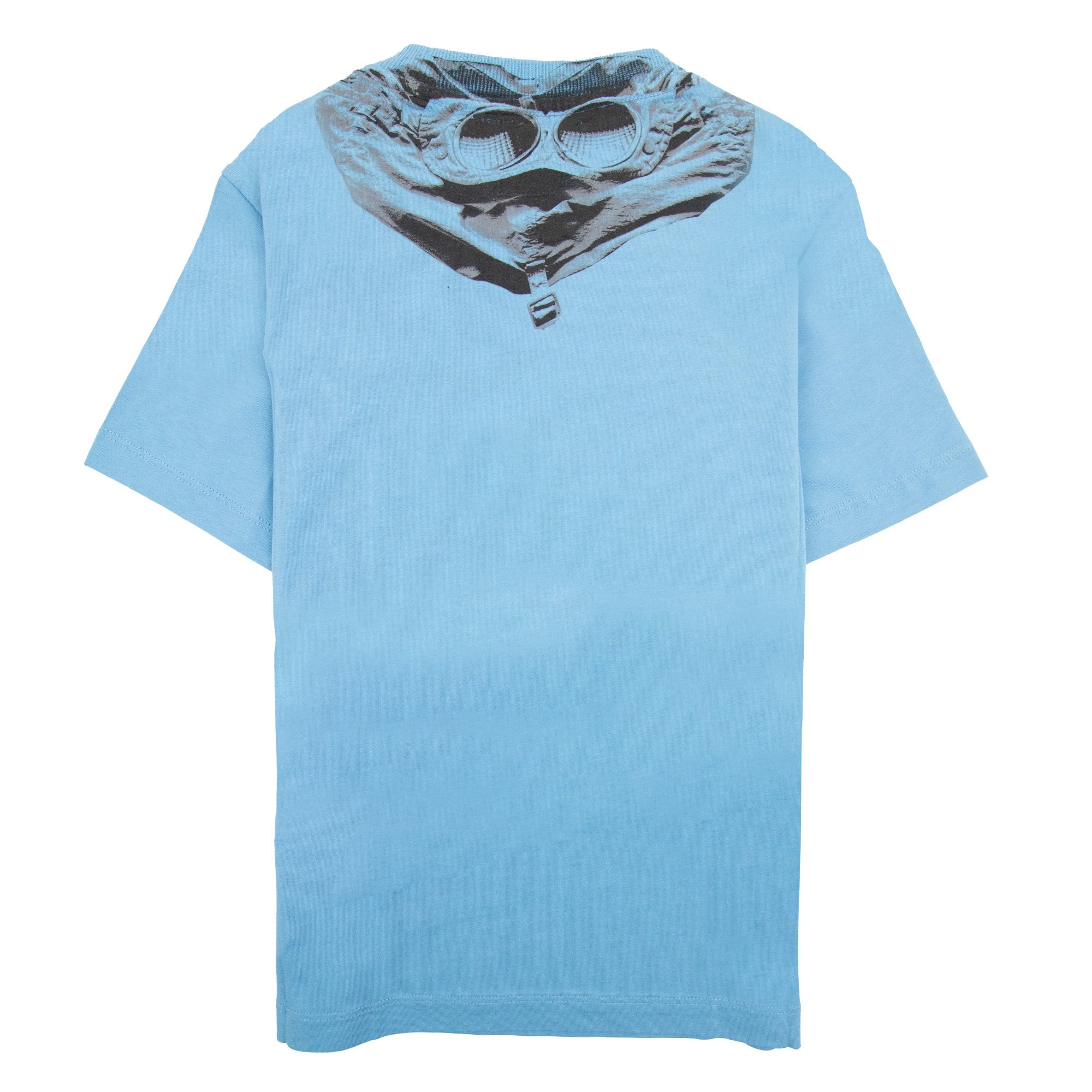 Cp Company Undersixteen Chest Logo Back Goggle T-shirt Niagara Blue 853