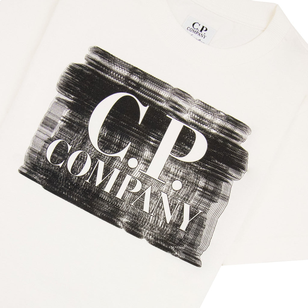 Cp Company Undersixteen 30/1 Graphic Logo T-shirt White 103