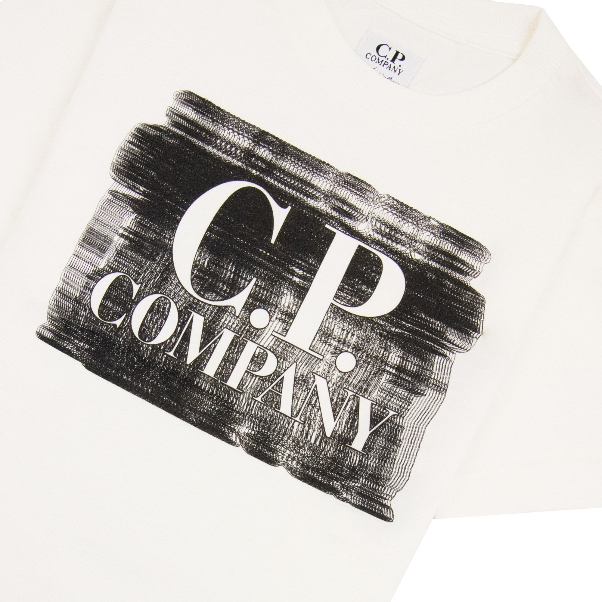 Cp Company Undersixteen 30/1 Graphic Logo T-shirt White 103