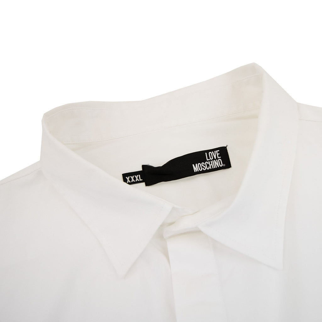 Love Moschino Logo Print L/s Shirt White