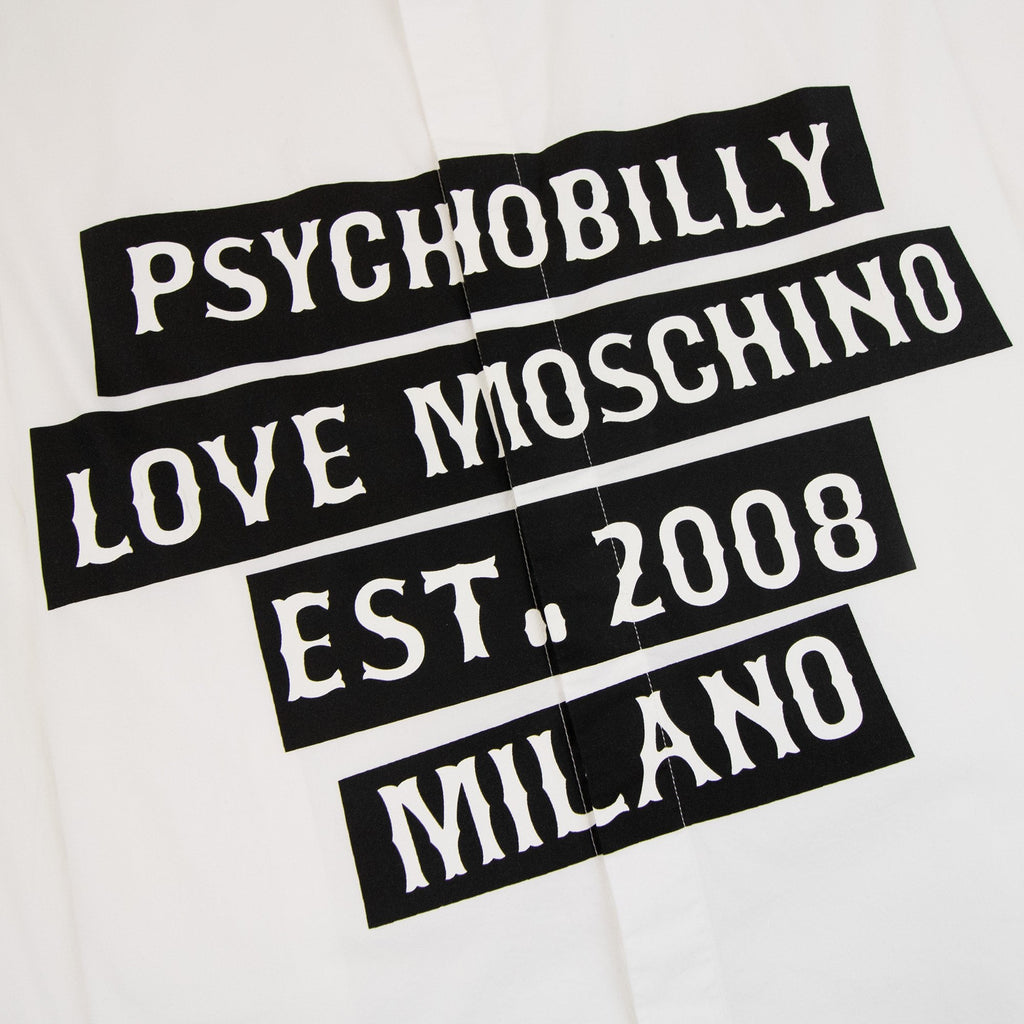 Love Moschino Logo Print L/s Shirt White