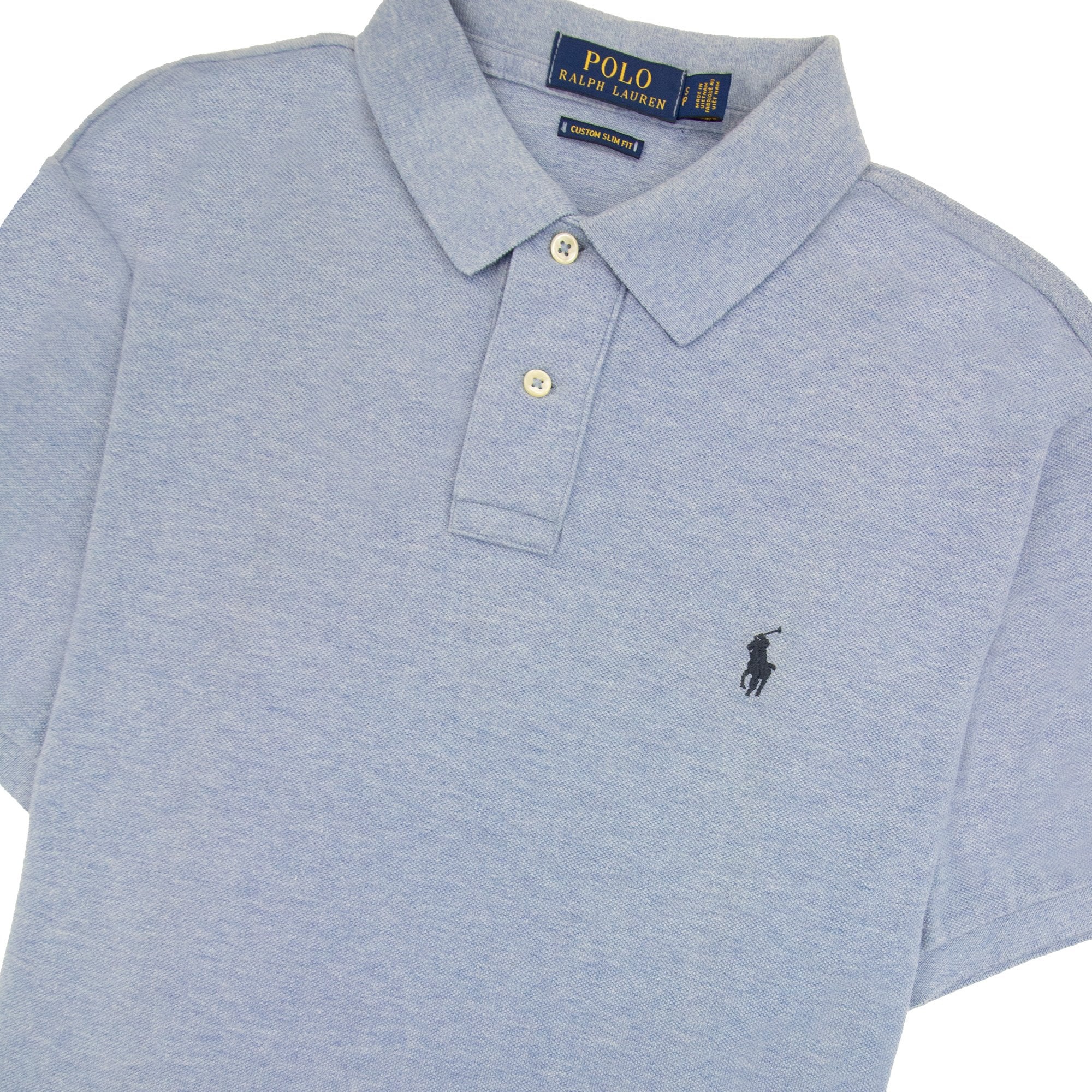 Polo Ralph Lauren Slim Fit Short Sleeve Polo Sky Blue