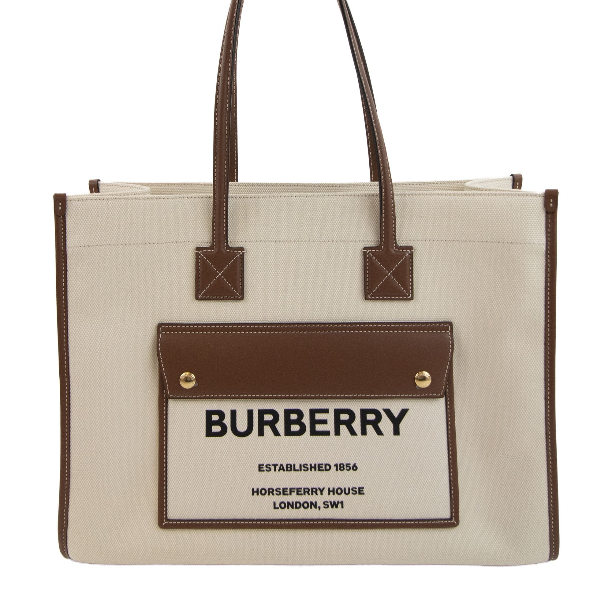 Burberry Medium Freya Tote Bag Natural/tan