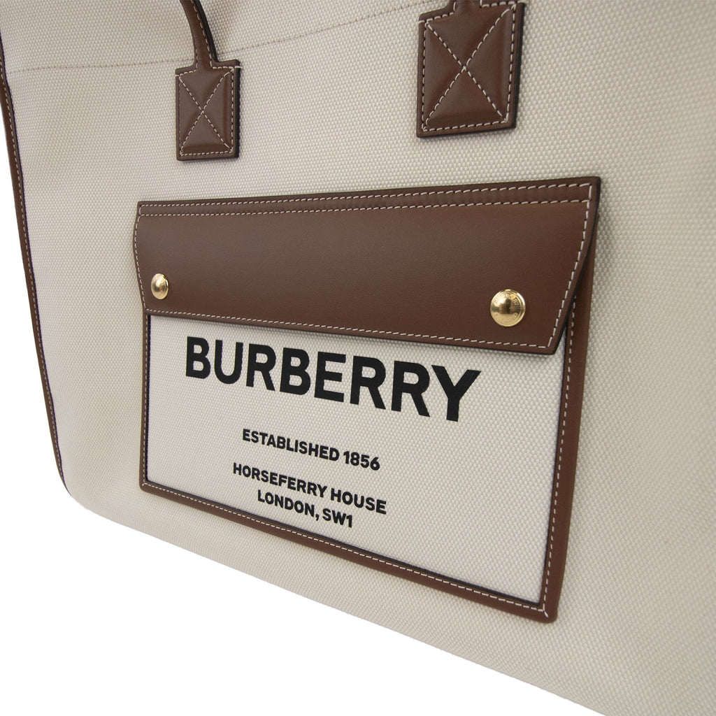 Burberry Medium Freya Tote Bag Natural/tan