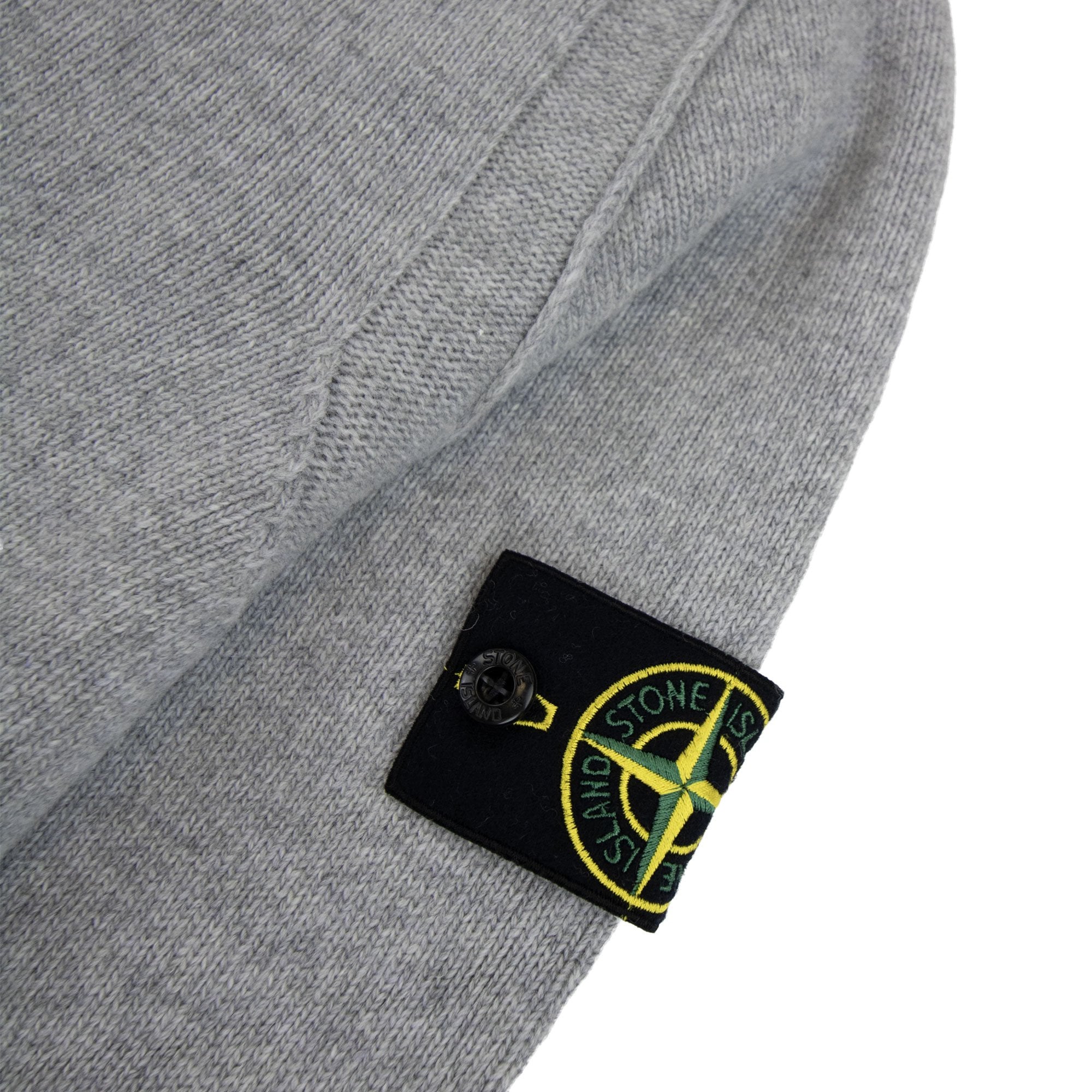 Stone Island 508a3 Lambswool Knitted Sweater Grey V0m64