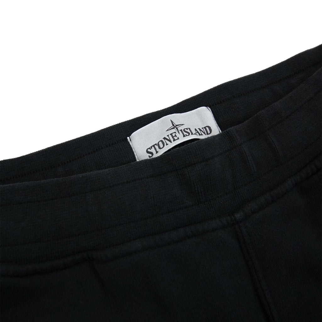 Stone Island 60920 Brushed Organic Fleece Bottoms Black V0029