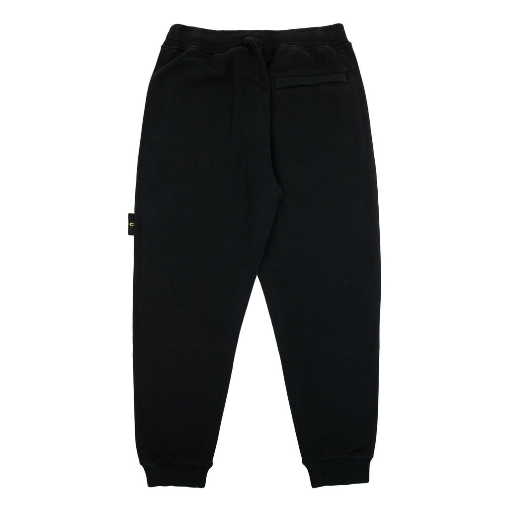 Stone Island 60920 Brushed Organic Fleece Bottoms Black V0029