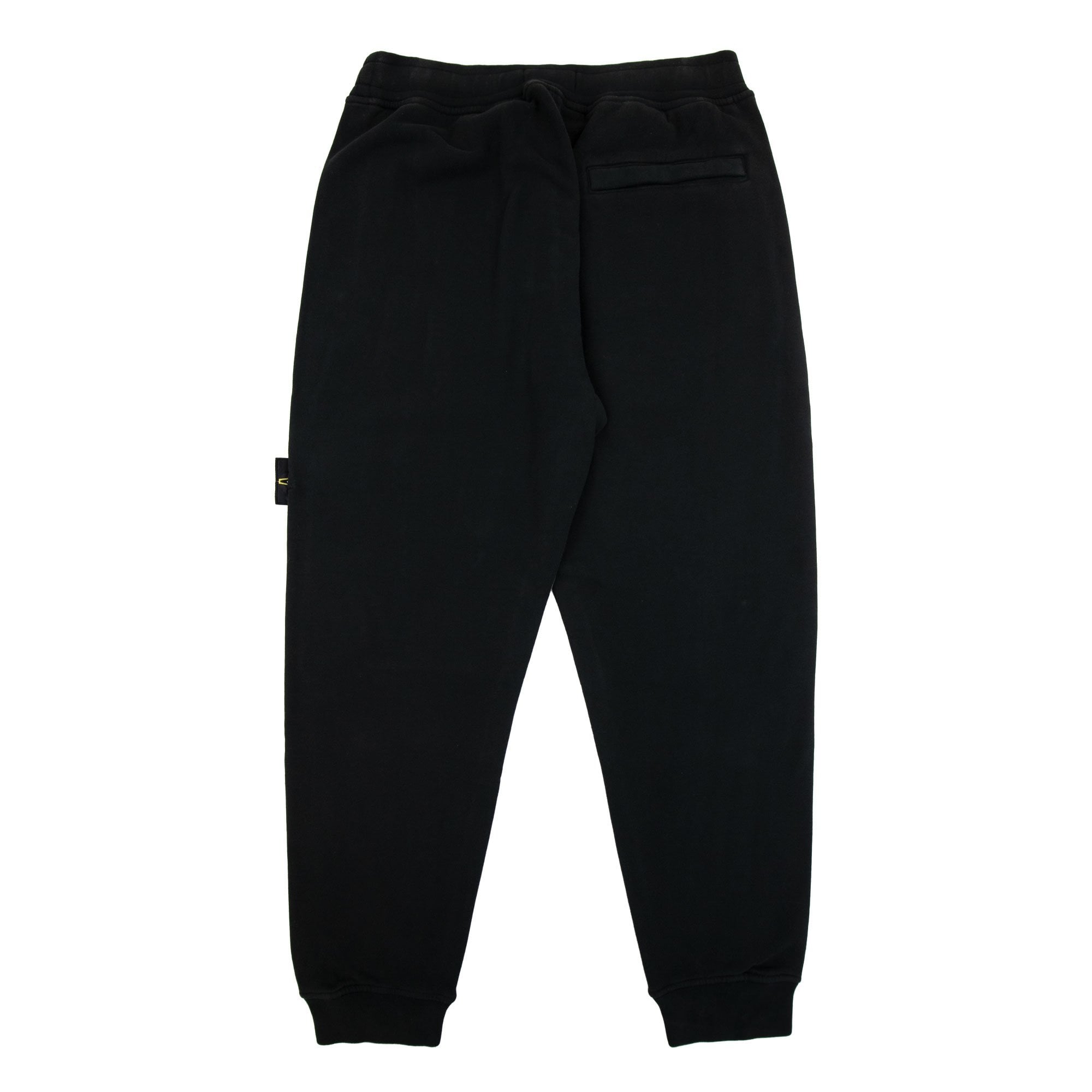 Stone Island 60920 Brushed Organic Fleece Bottoms Black V0029