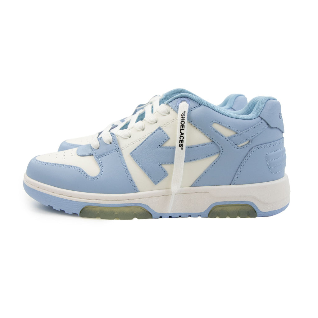 Off White Out Of Office Calf Leather Sneaker White/Light Blue