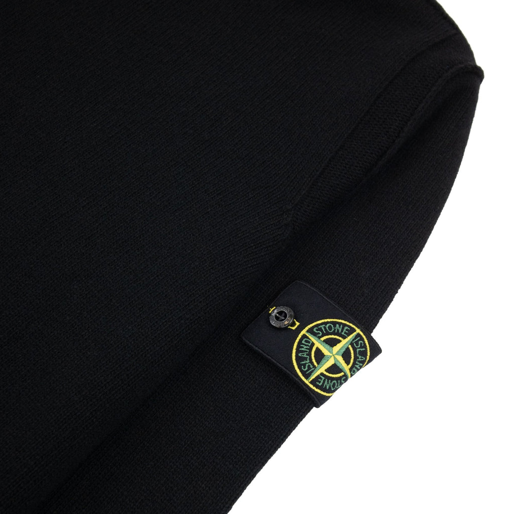 Stone Island 508a3 Lambswool Knitted Sweater Black V0029