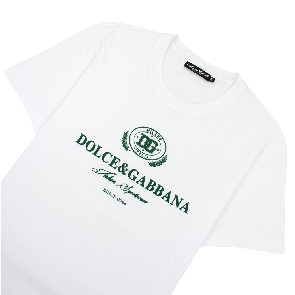 Dolce & Gabbana Logo Print T Shirt White V0800