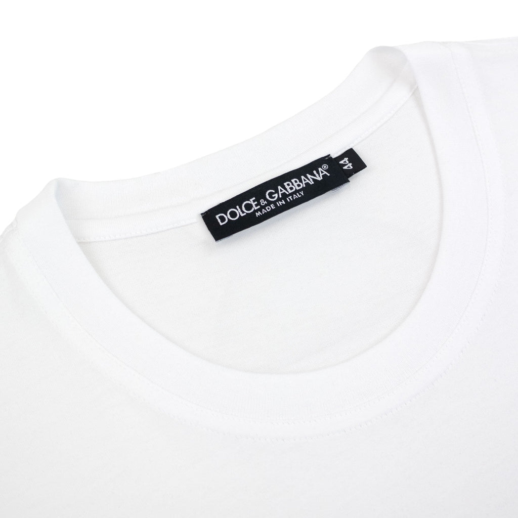 Dolce & Gabbana Logo Print T Shirt White V0800