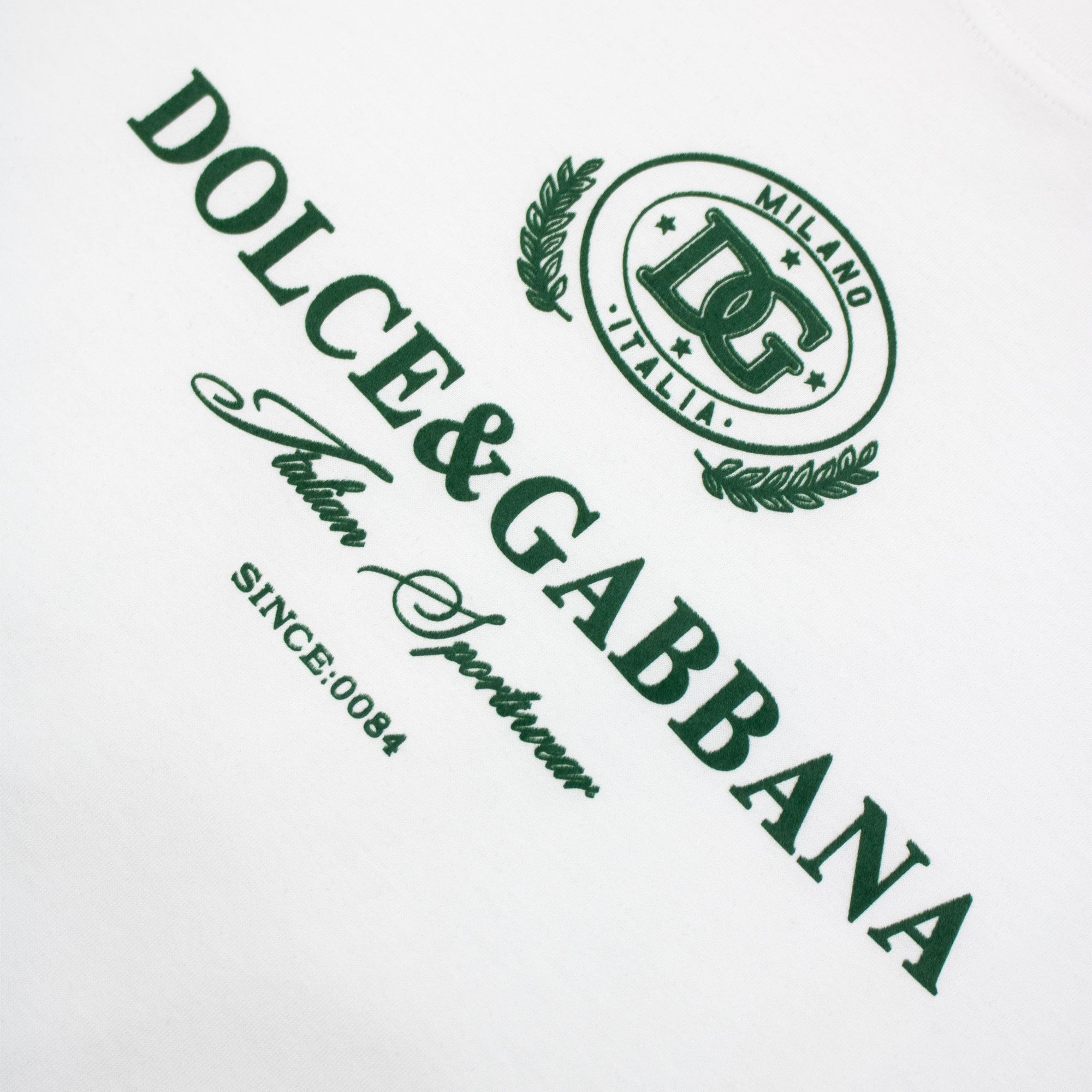 Dolce & Gabbana Logo Print T Shirt White V0800