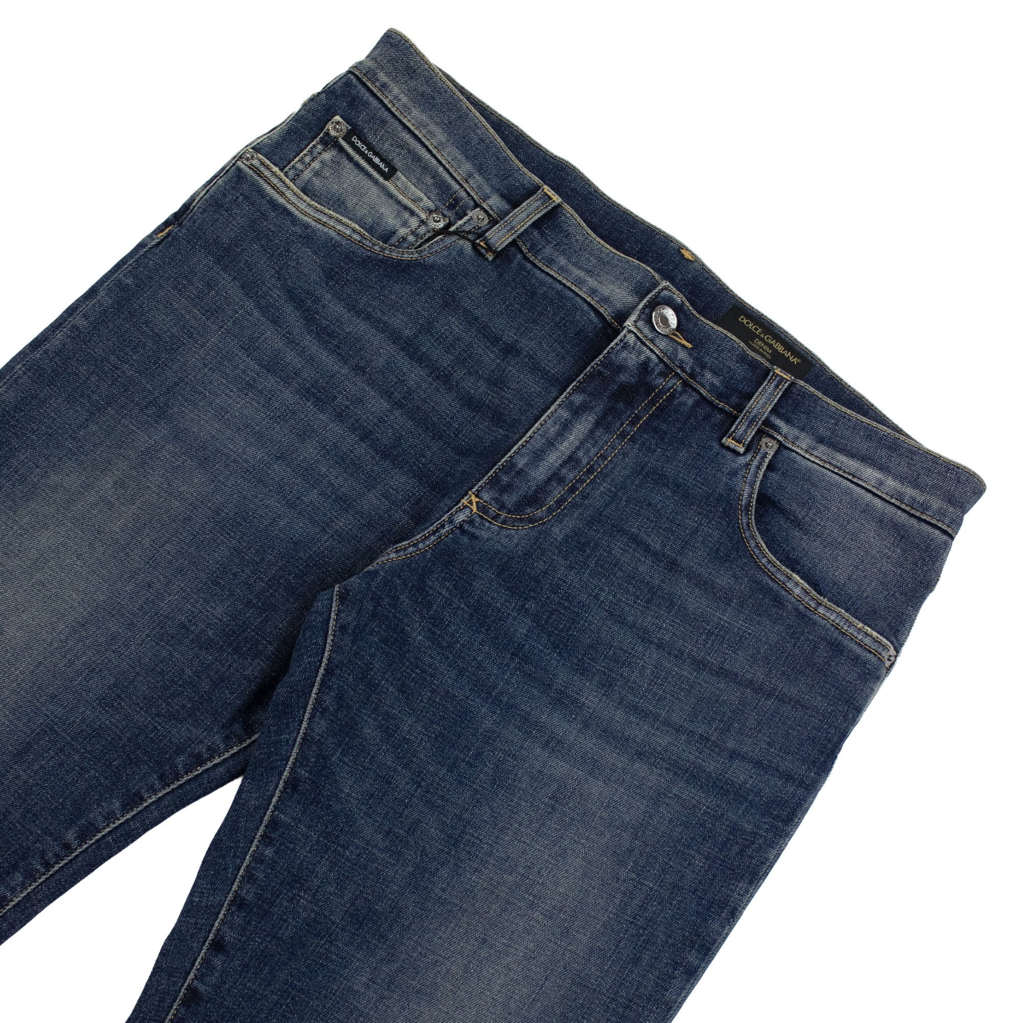 Dolce & Gabbana Wash Skinny Stretch Jeans Denim Blue