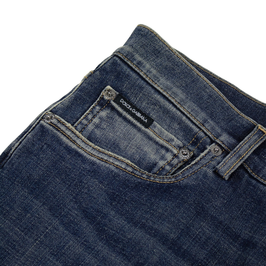 Dolce & Gabbana Wash Skinny Stretch Jeans Denim Blue