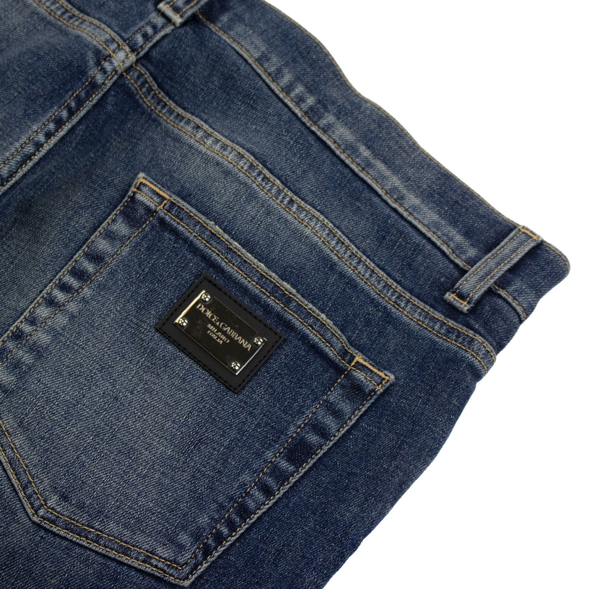 Dolce & Gabbana Wash Skinny Stretch Jeans Denim Blue