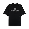 Balenciaga Activewear Logo Medium Fit T Shirt Black 1083