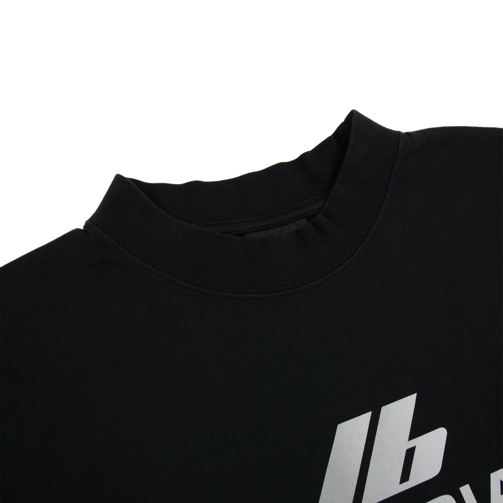 Balenciaga Activewear Logo Medium Fit T Shirt Black 1083