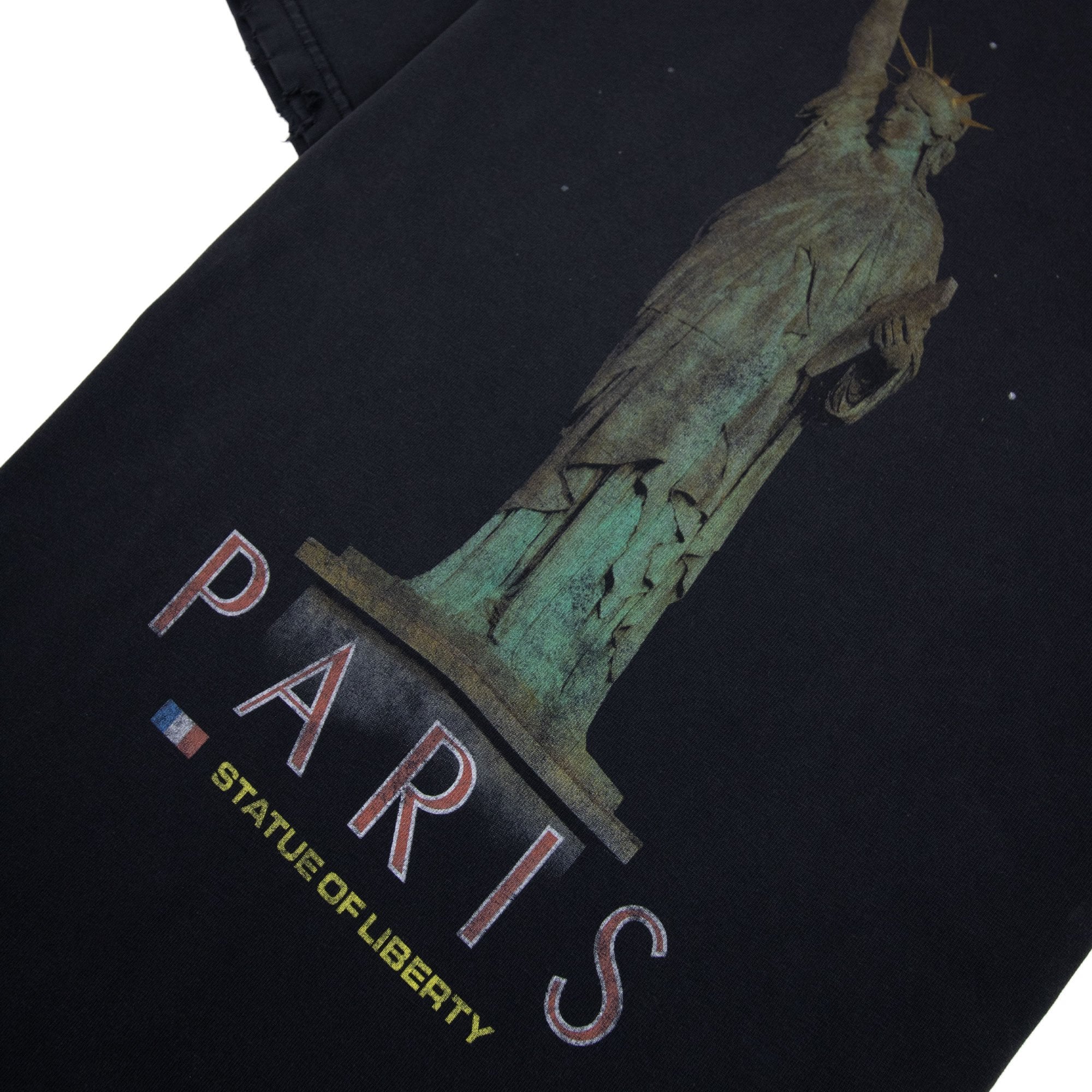 Balenciaga Paris Liberty Medium Fit T Shirt Black 1083