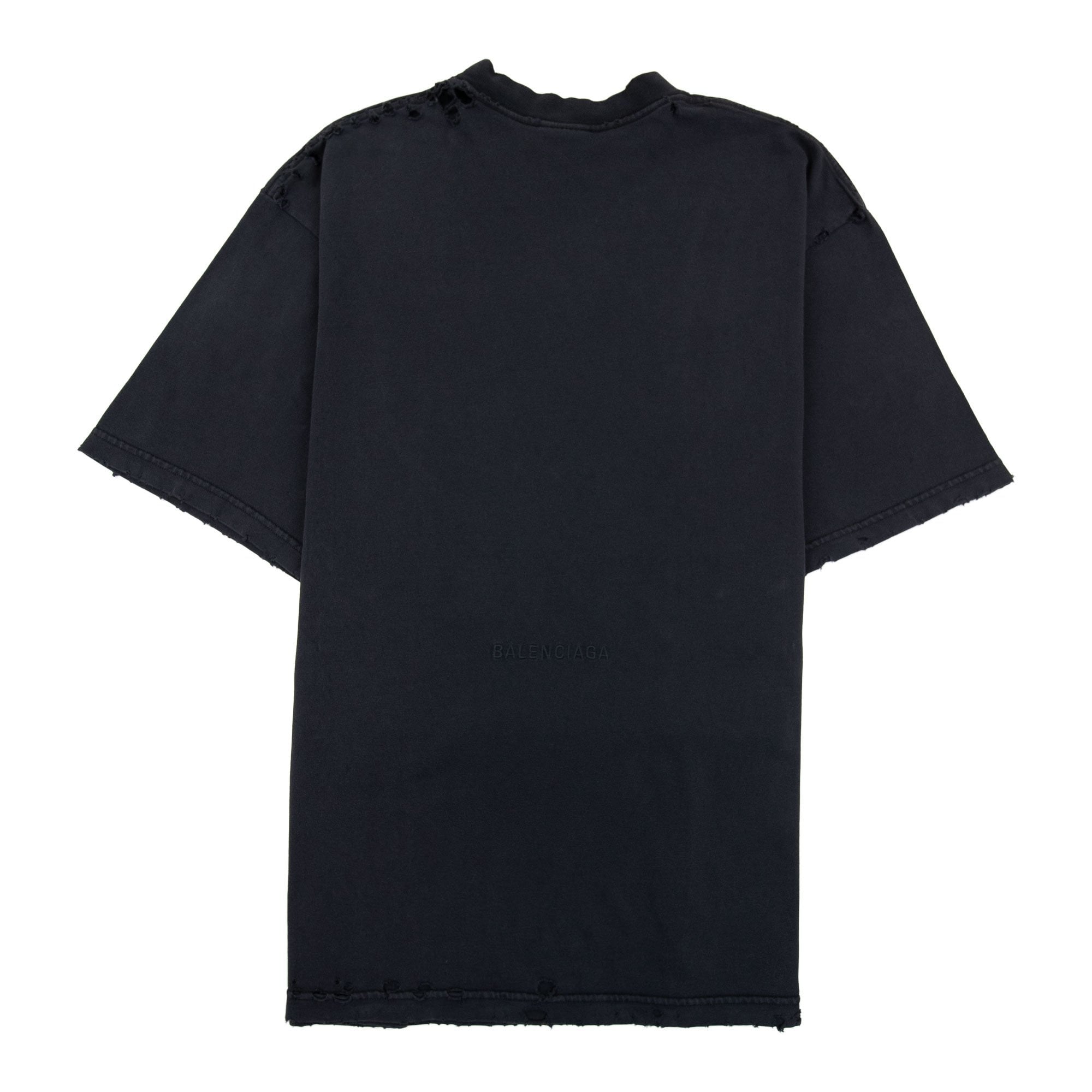 Balenciaga Paris Liberty Medium Fit T Shirt Black 1083 | ONU – Onu