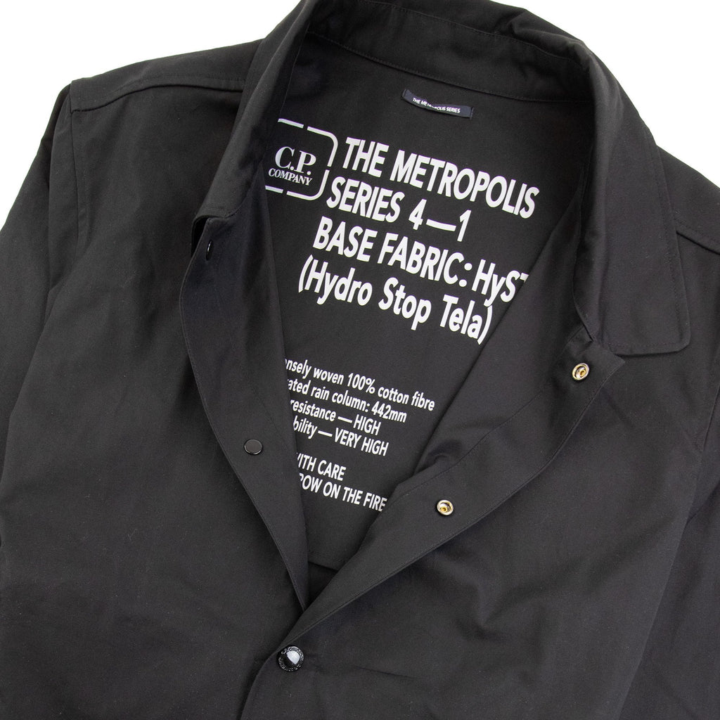 Cp Company Metropolis Series Hyst Overshirt Black 999