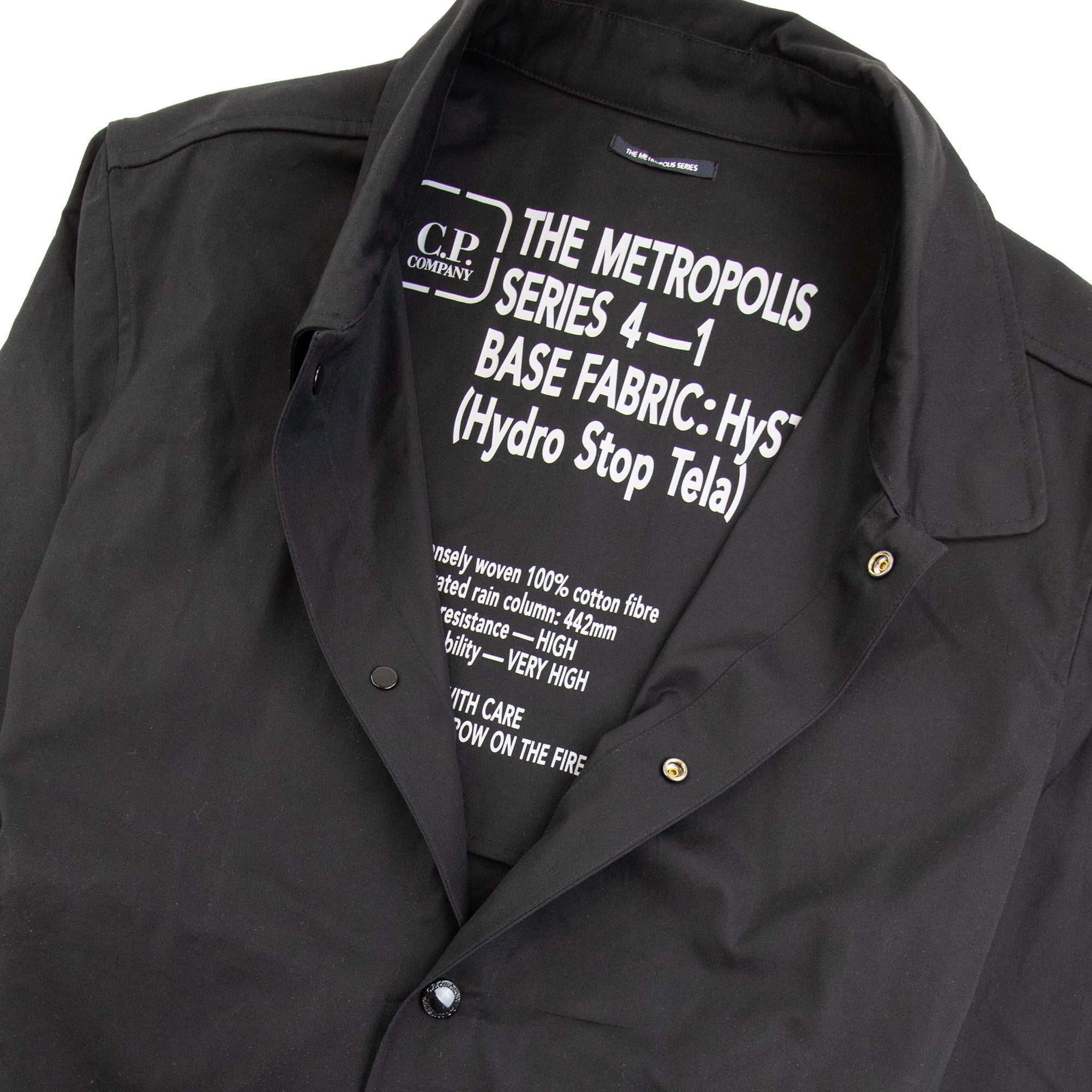 Cp Company Metropolis Series Hyst Overshirt Black 999