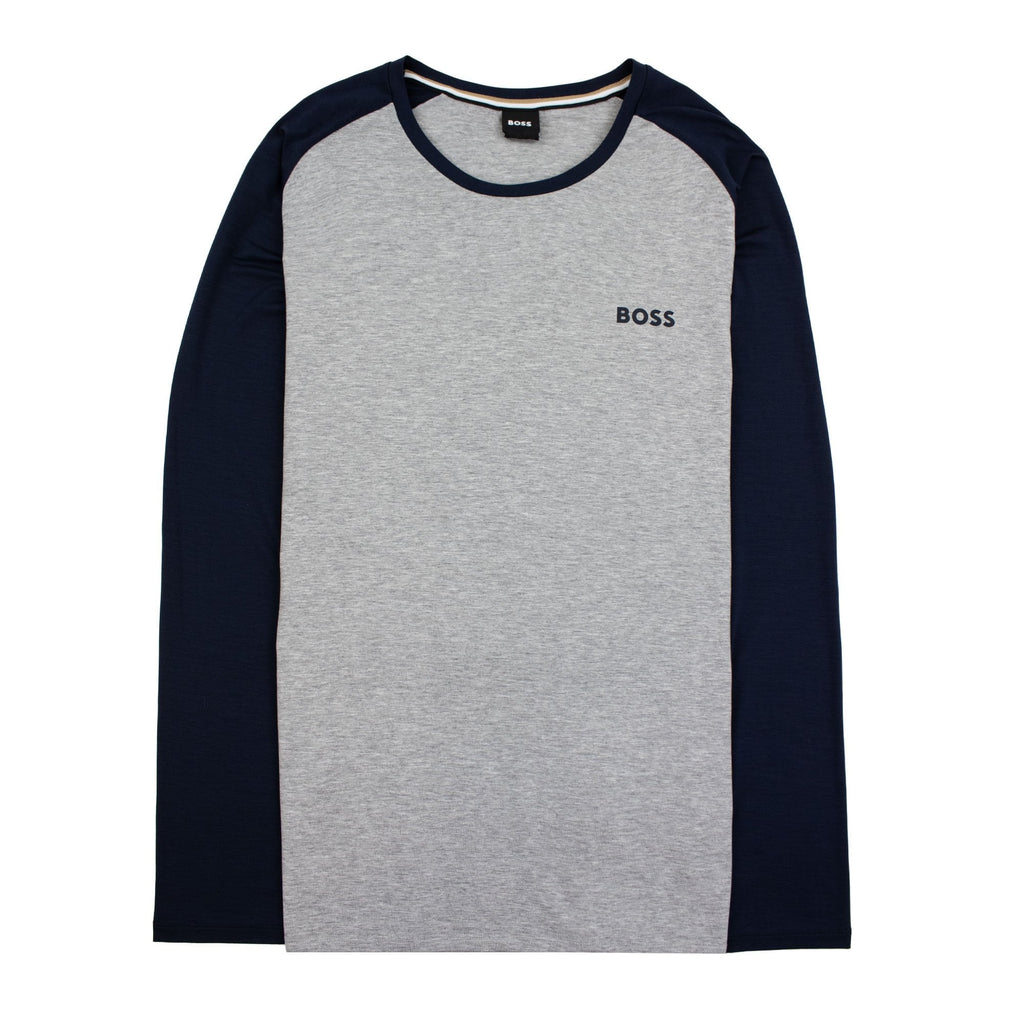 Hugo Boss Refined Long Set Pyjamas Set Grey/Navy