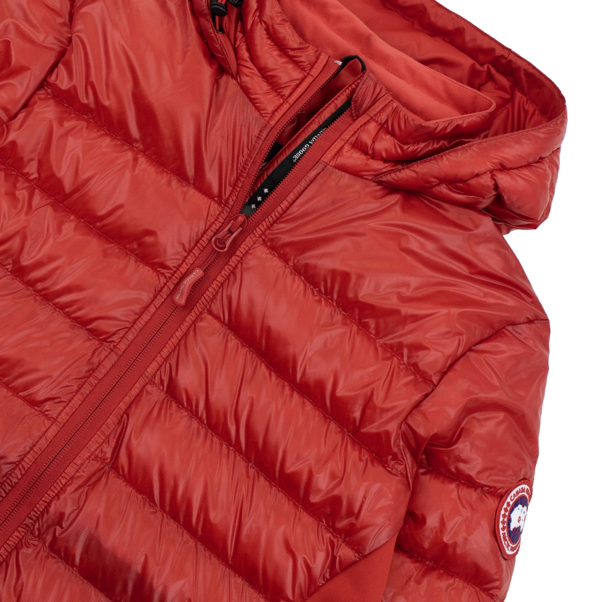 Canada Goose Hybridge Lite Hooded Coat Red