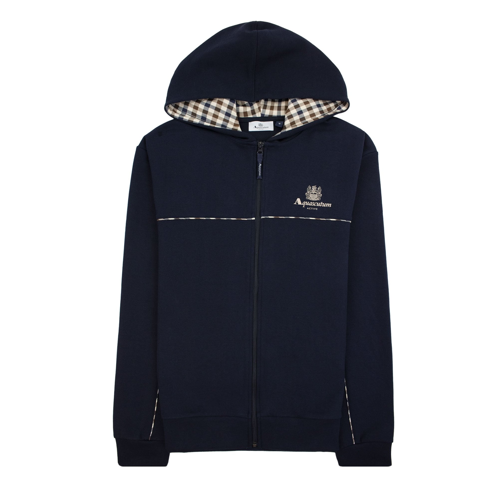 Aquascutum Active Scuba Piping Hoodie Navy