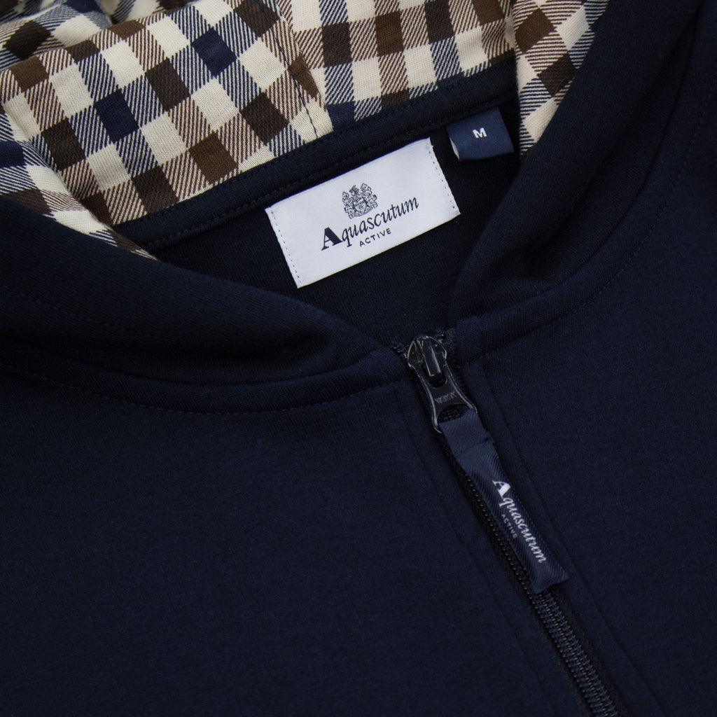 Aquascutum Active Scuba Piping Hoodie Navy