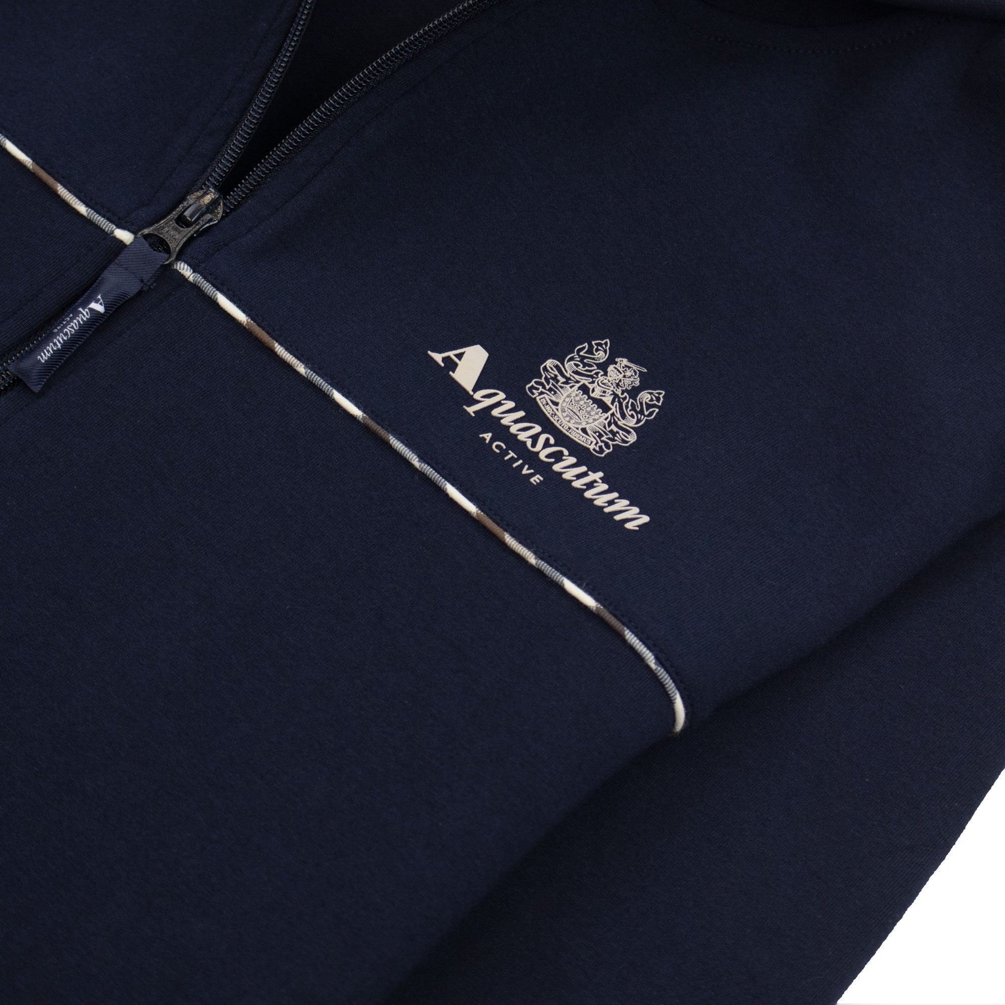 Aquascutum Active Scuba Piping Hoodie Navy