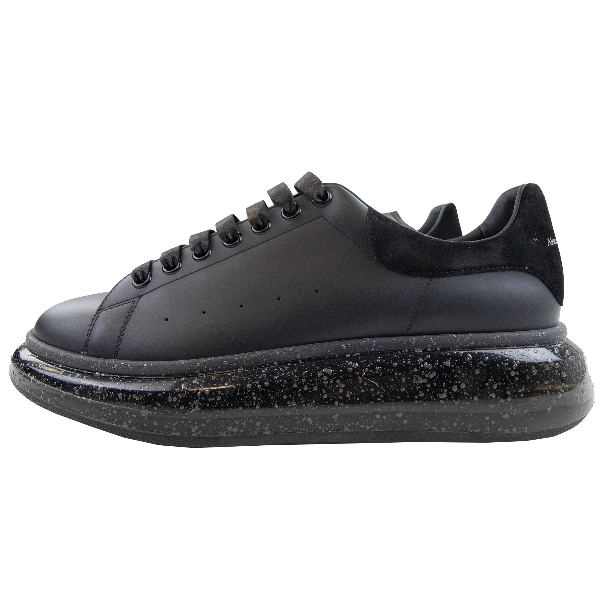 Alexander Mcqueen Larry Oversized Splatter Trainers Black/black