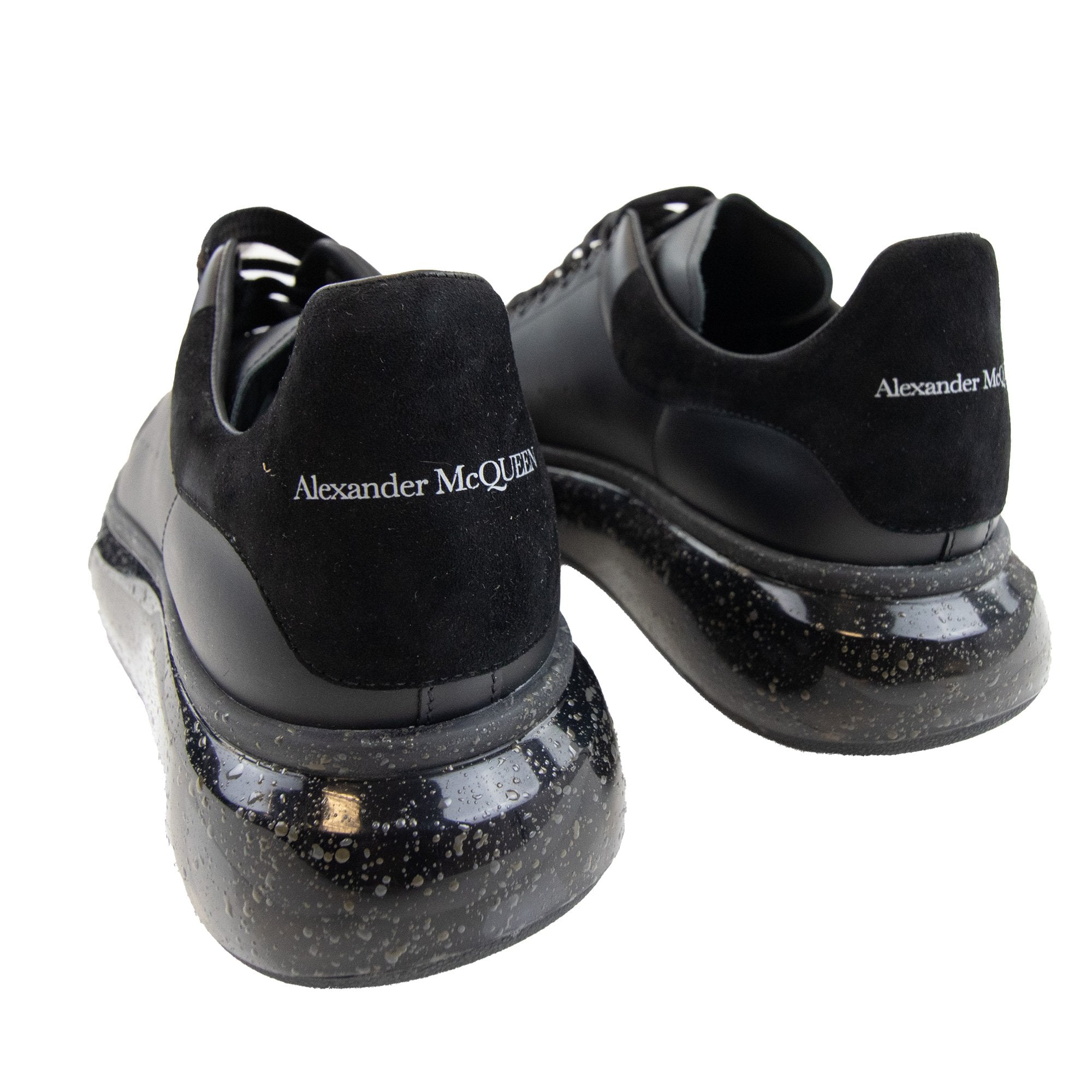 Alexander Mcqueen Larry Oversized Splatter Trainers Black/black