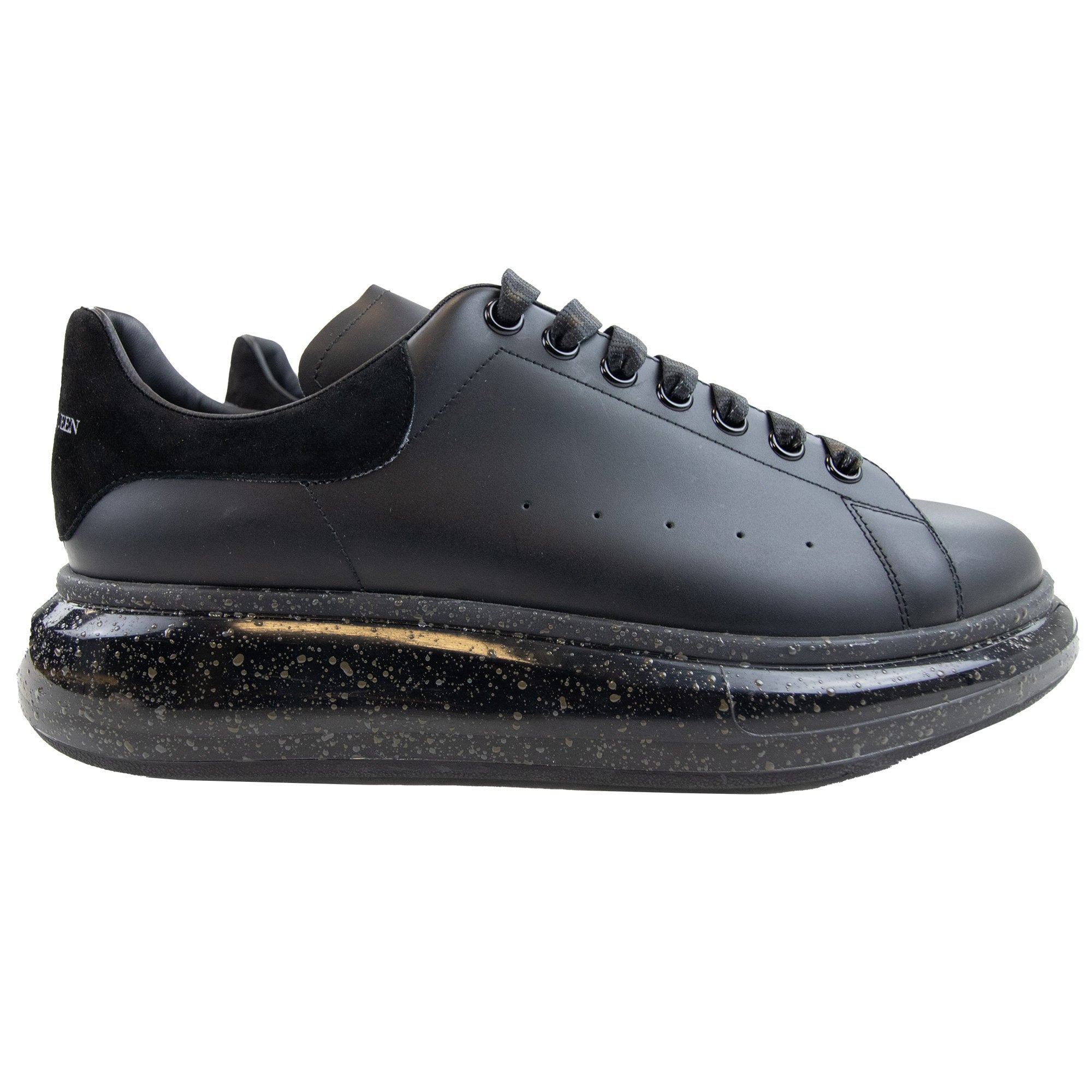 Alexander Mcqueen Larry Oversized Splatter Trainers Black/black
