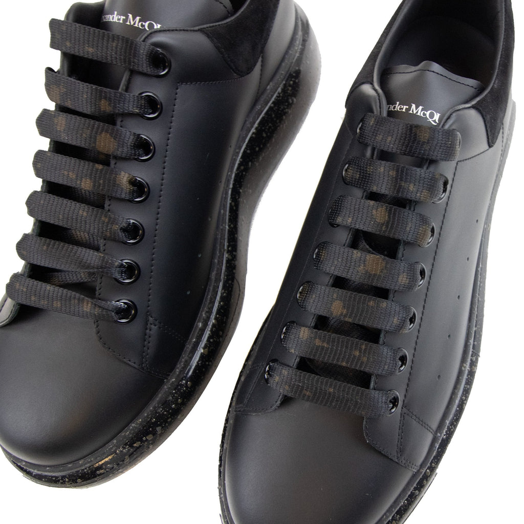 Alexander Mcqueen Larry Oversized Splatter Trainers Black/black