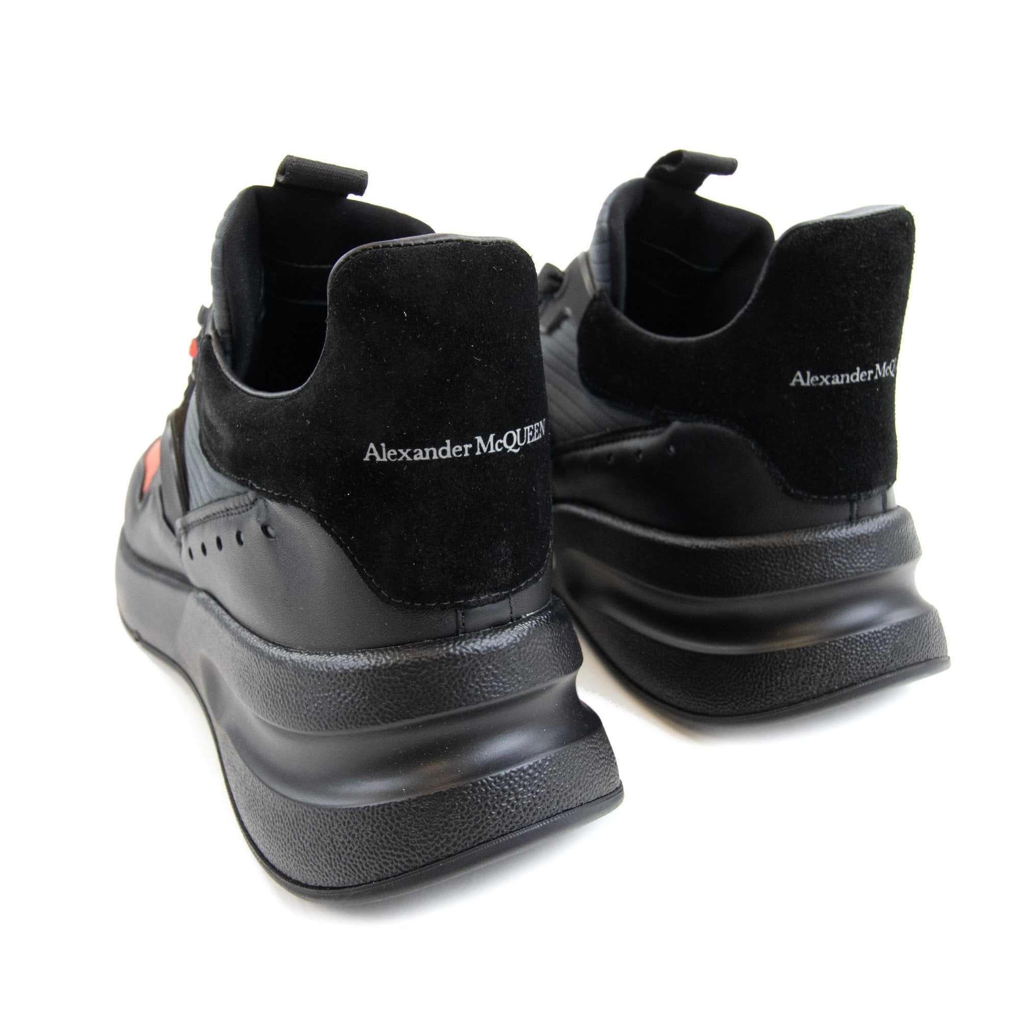 Alexander Mcqueen Oversize Lace-up Sneakers Black/blue/red