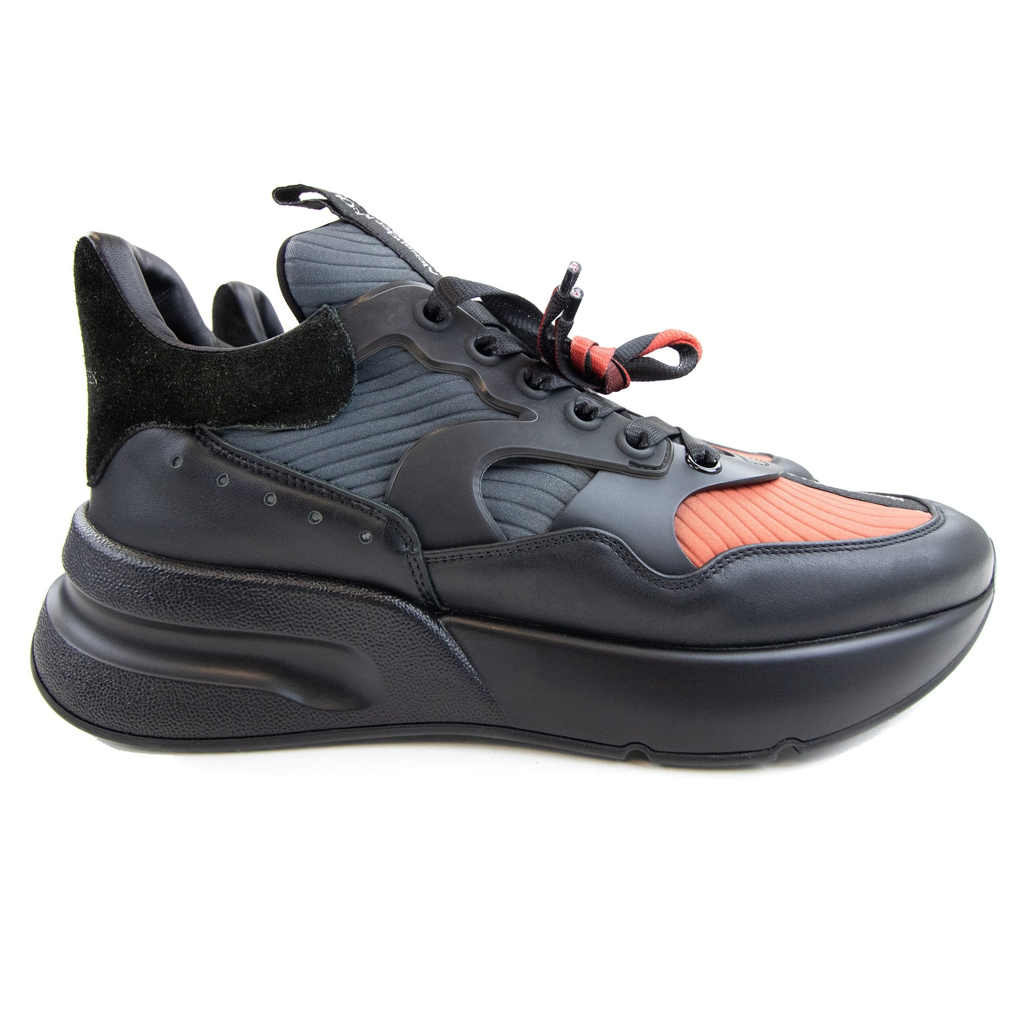 Alexander Mcqueen Oversize Lace-up Sneakers Black/blue/red