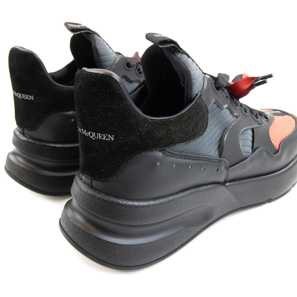 Alexander Mcqueen Oversize Lace-up Sneakers Black/blue/red