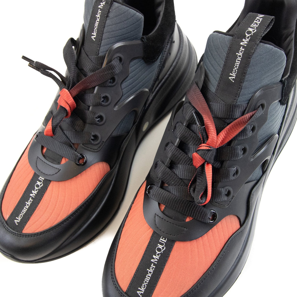 Alexander Mcqueen Oversize Lace-up Sneakers Black/blue/red