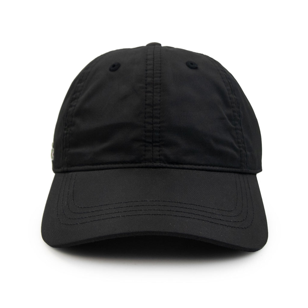Lacoste Lightweight Nylon Side Logo Cap Black
