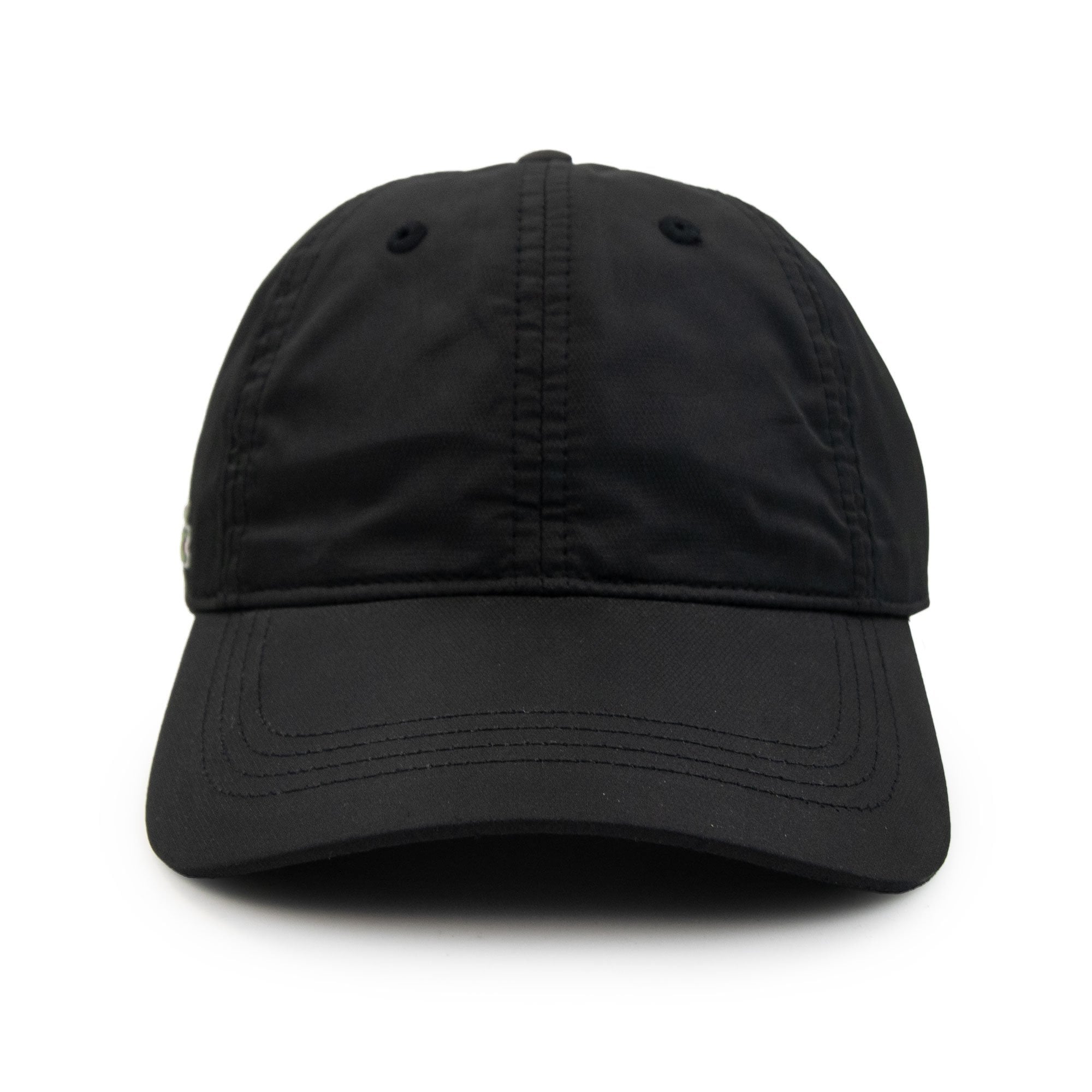 Lacoste Lightweight Nylon Side Logo Cap Black