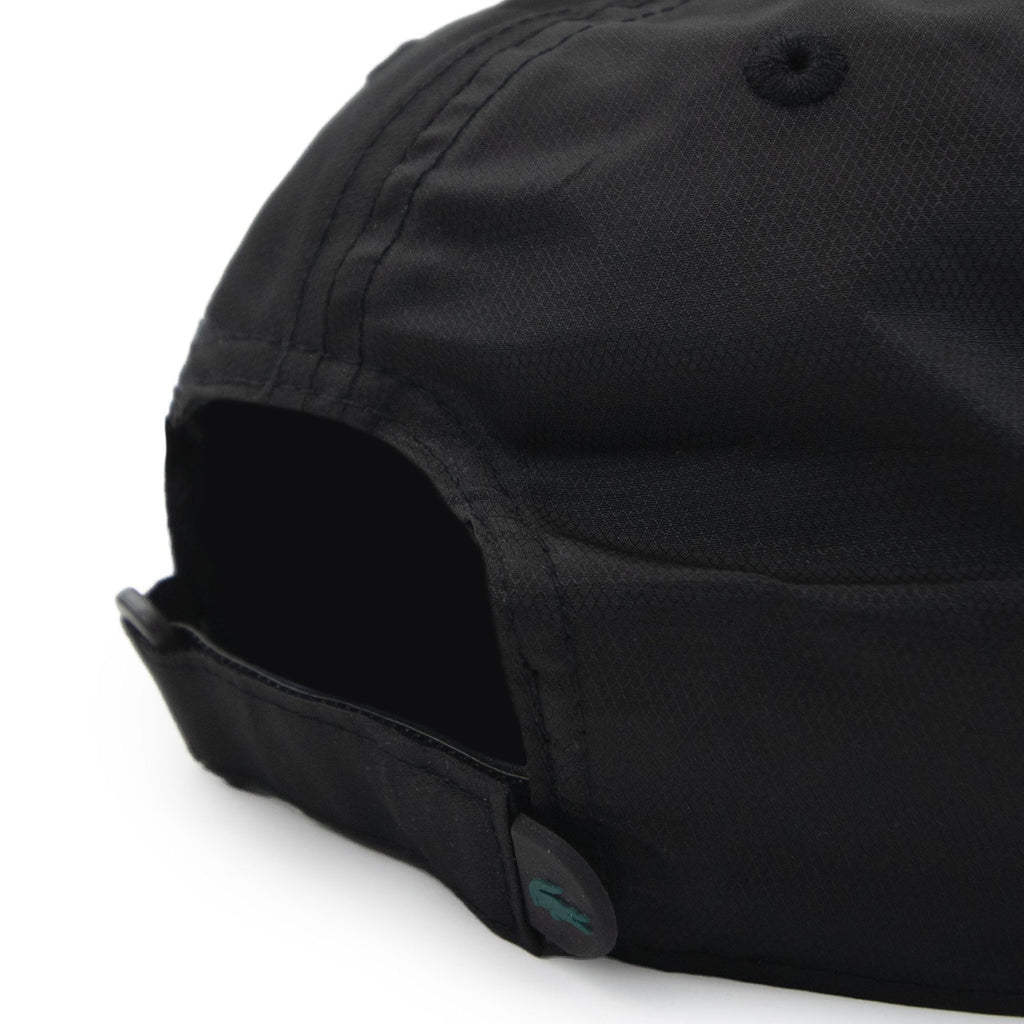 Lacoste Lightweight Nylon Side Logo Cap Black