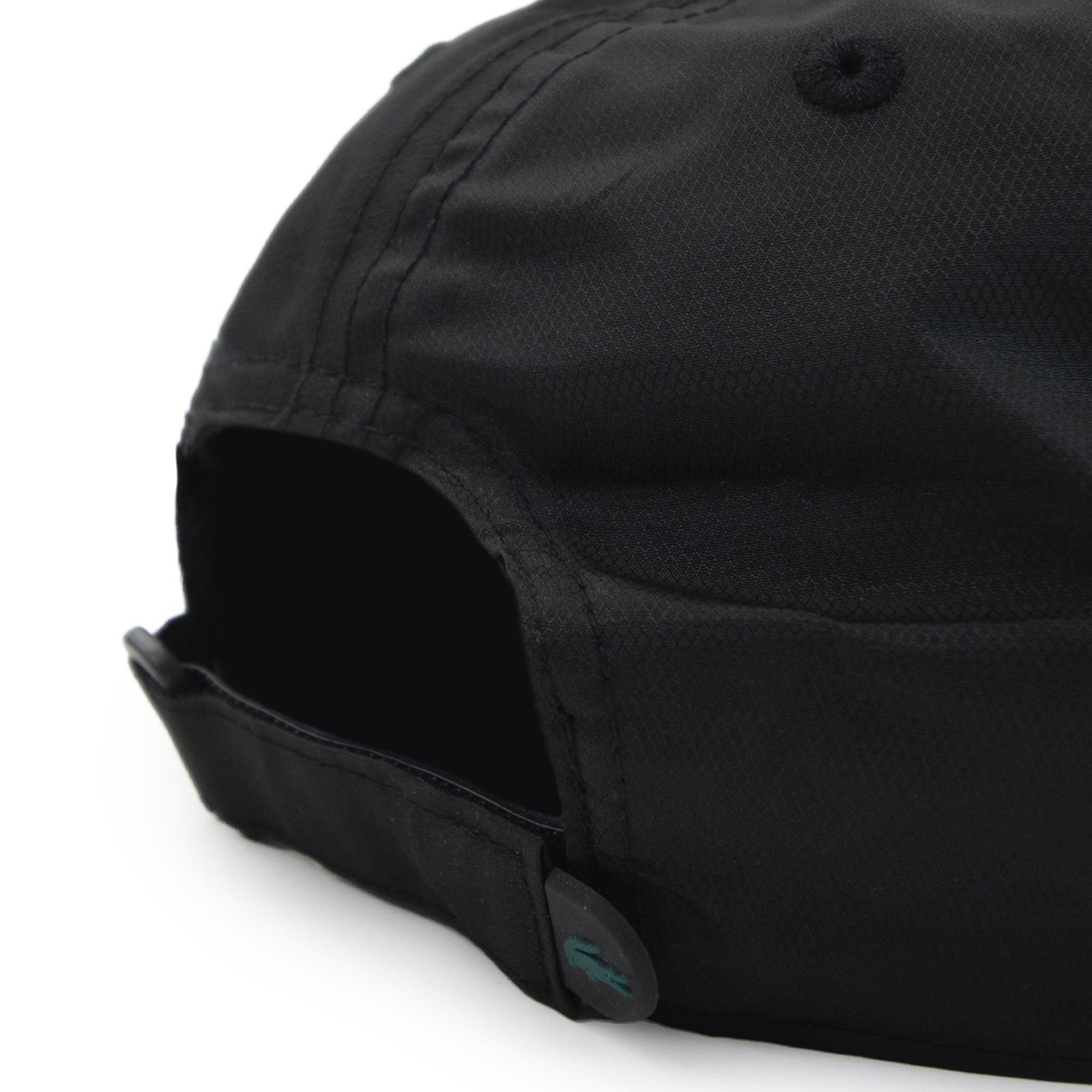 Lacoste Lightweight Nylon Side Logo Cap Black