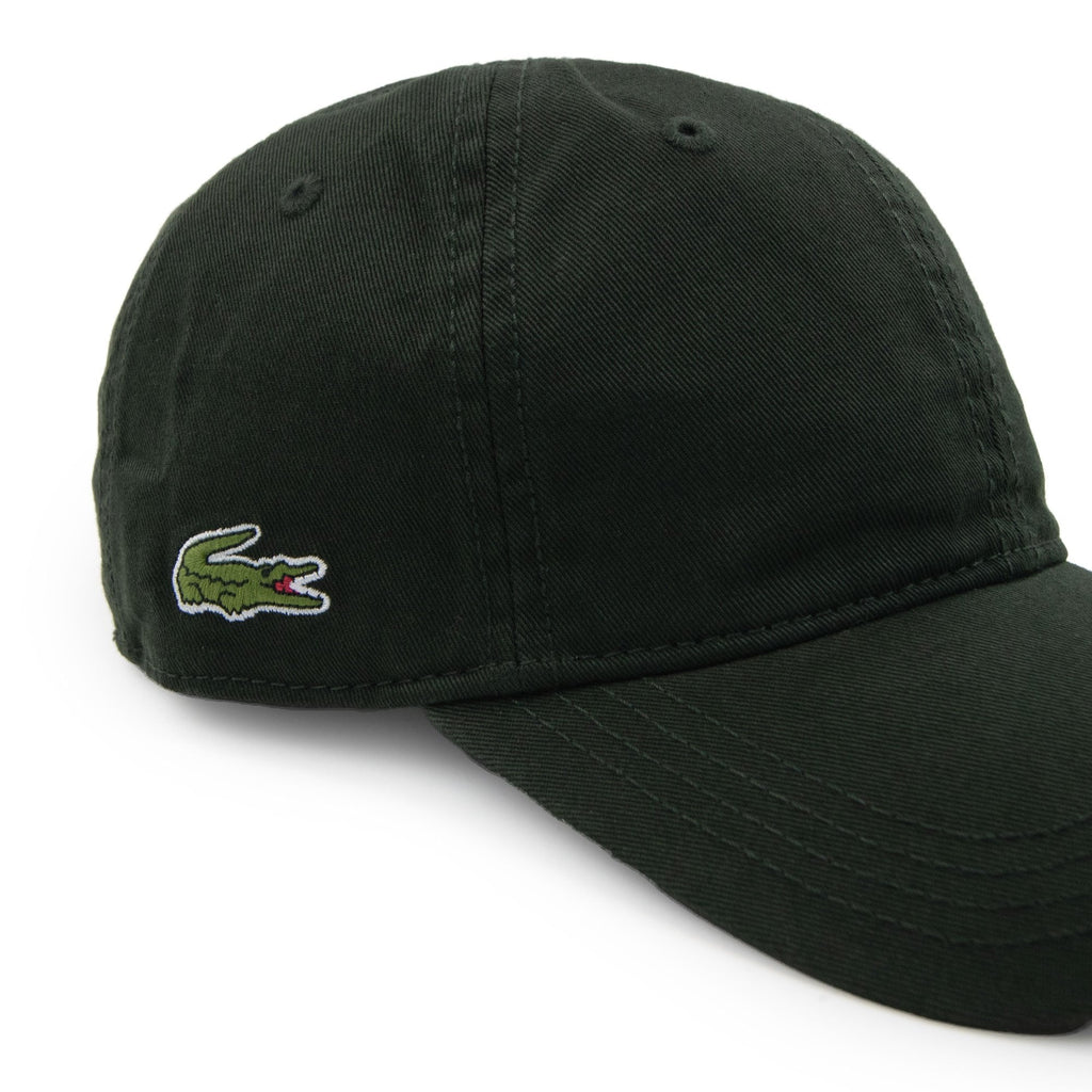 Lacoste Side Logo Cotton Twill Cap Dark Green