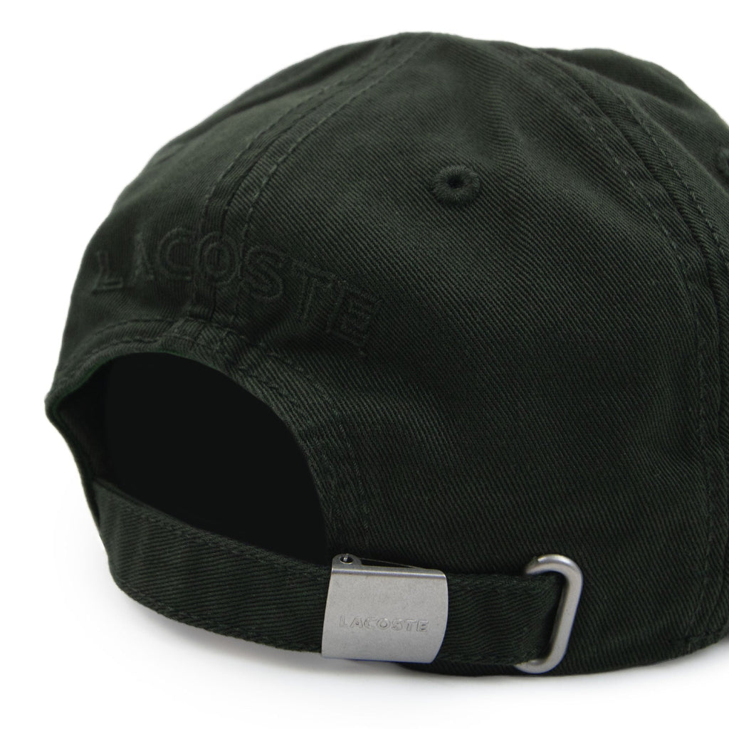 Lacoste Side Logo Cotton Twill Cap Dark Green