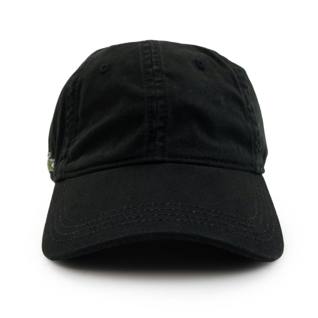 Lacoste Side Logo Cotton Twill Cap Black