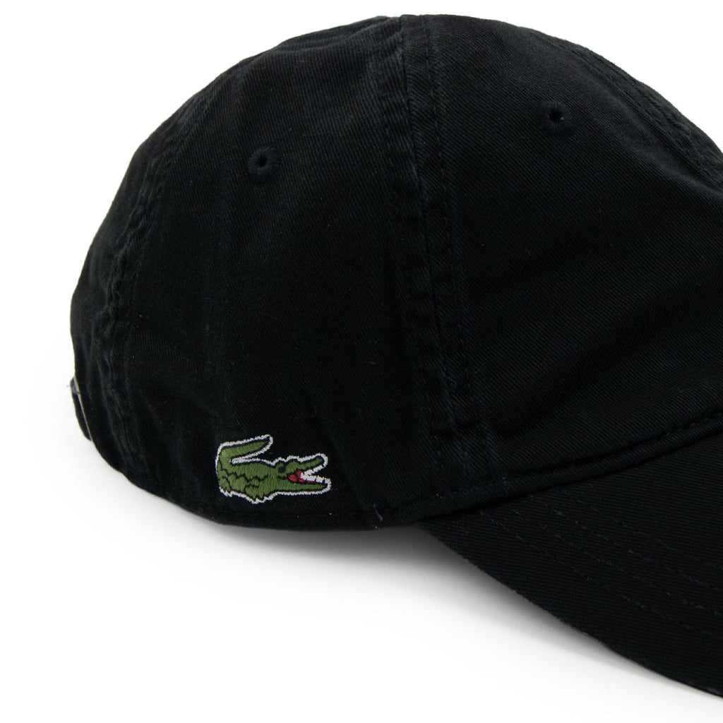 Lacoste Side Logo Cotton Twill Cap Black