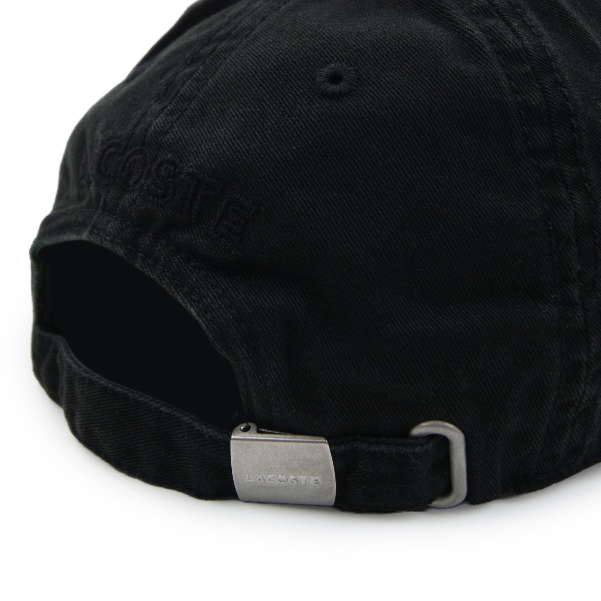 Lacoste Side Logo Cotton Twill Cap Black