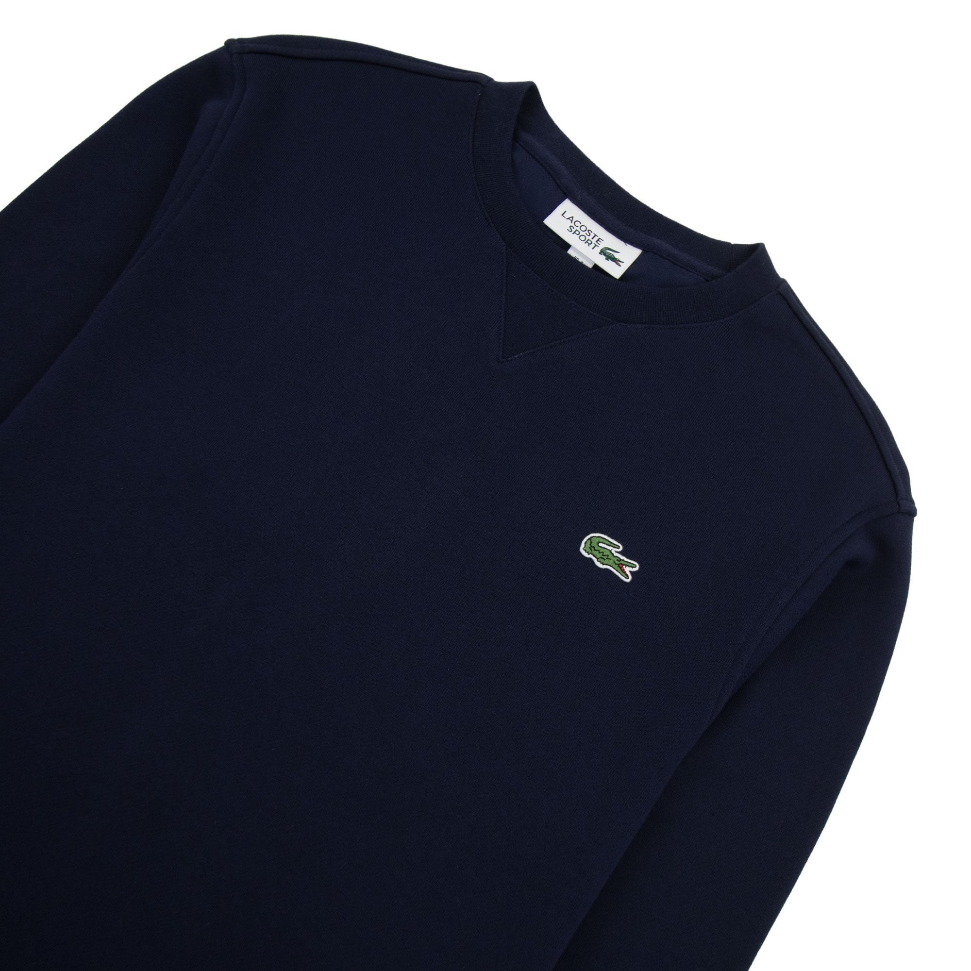 Lacoste Logo Cotton Blend Sweatshirt Navy